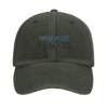 Embroidered cap featuring a vintage New York Tennis logo