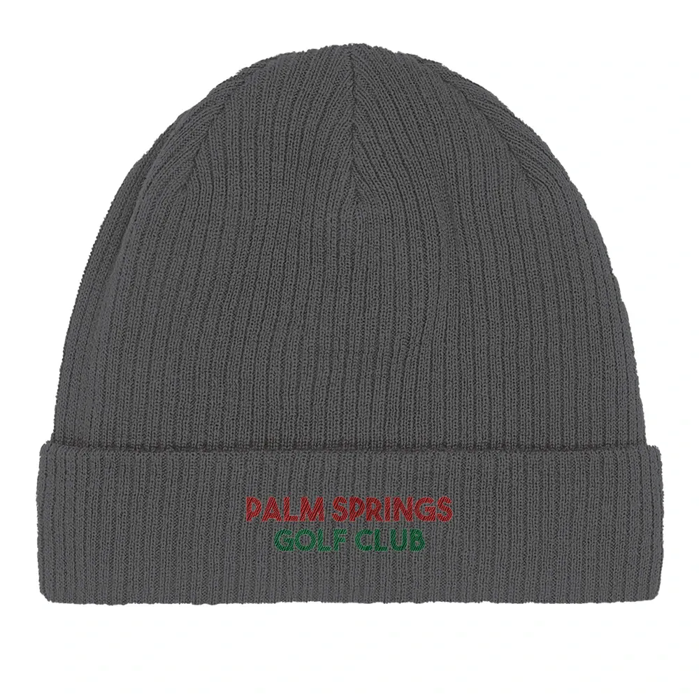 Embroidered beanie featuring the Palm Spring Golf Club logo