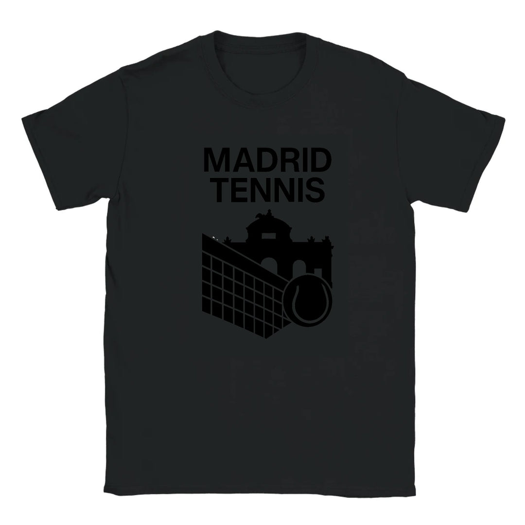 T-shirt featuring a graphic of a tennis player in action