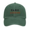 Cap featuring a vintage embroidered design of Tennis Paris Legend
