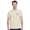 T-shirt featuring a graphic of the Milano–Sanremo cycling race