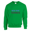 Unisex sweater with a graphic of a tennis player in New York