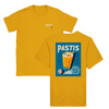 T-shirt featuring a graphic of a cocktail glass with Pastis Marseille branding