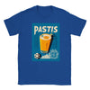 T-shirt featuring a graphic of a Pastis cocktail and Marseille skyline