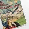 Sleek black and green airplane travel poster in minimalist graphic style - as a rolled, unframed print