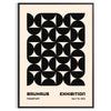 Affiche Bauhaus nuances élégante gris noir parfait intérieur une touche moderne cadeau idéal amoureux art disponibles A4 cm 50x70 60x80 A0 - dans un cadre noir