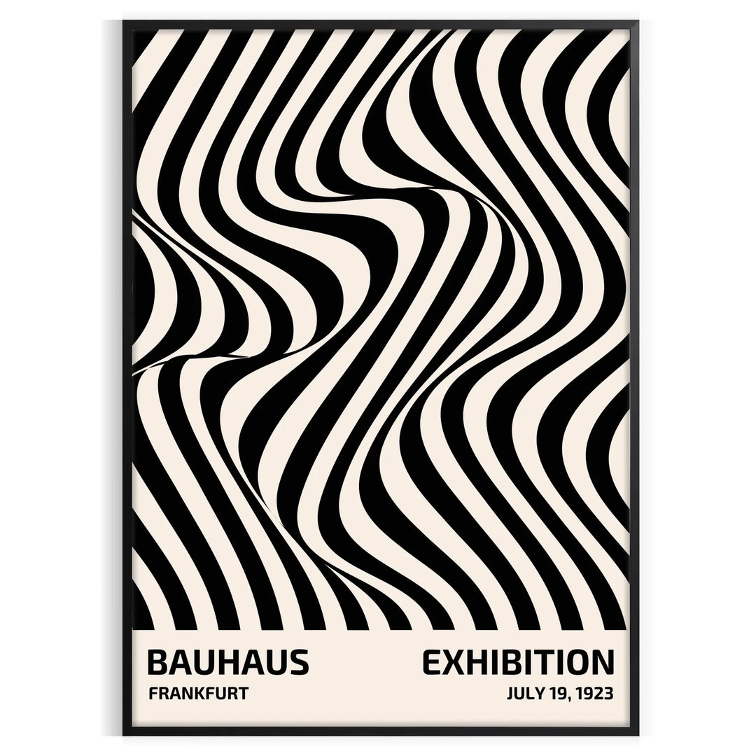 Abstract geometric shapes in Bauhaus style with bold primary colors