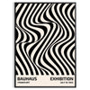 Abstract geometric shapes in Bauhaus style with bold primary colors - in a black frame