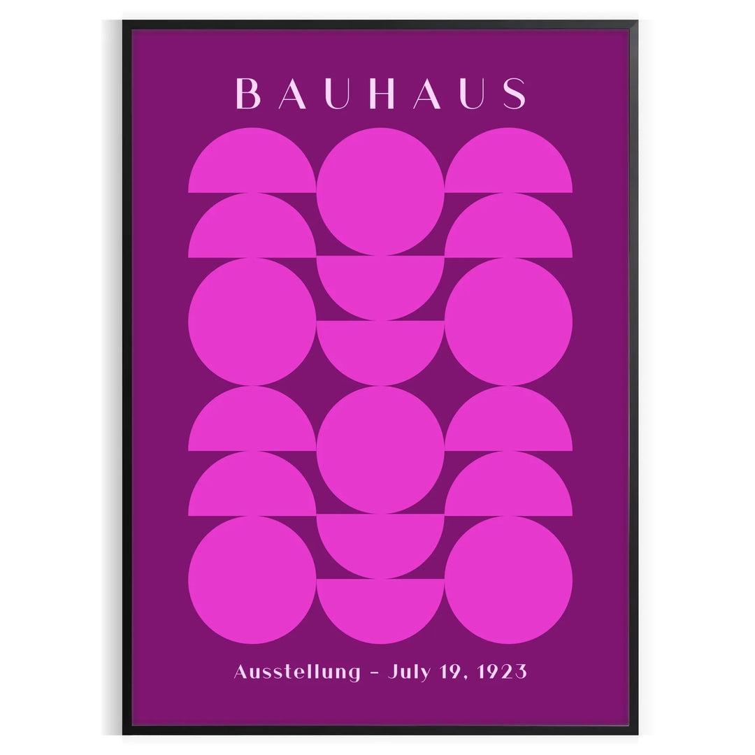 Geometric shapes and lines in Bauhaus style with a minimalist color palette