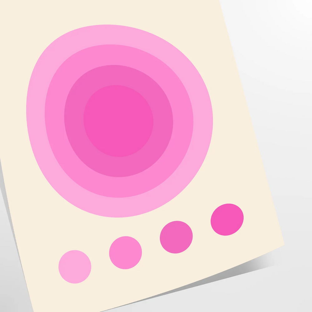 Bauhaus abstract poster featuring geometric shapes and minimalist composition