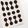 Plakat zeigt Bauhaus abstrakte geometrische Komposition in Primärfarben, modernistischer Stil - als gerollter Druck, ohne Rahmen