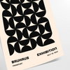 Affiche Bauhaus nuances élégante gris noir parfait intérieur une touche moderne cadeau idéal amoureux art disponibles A4 cm 50x70 60x80 A0 - en tirage roulé, sans cadre