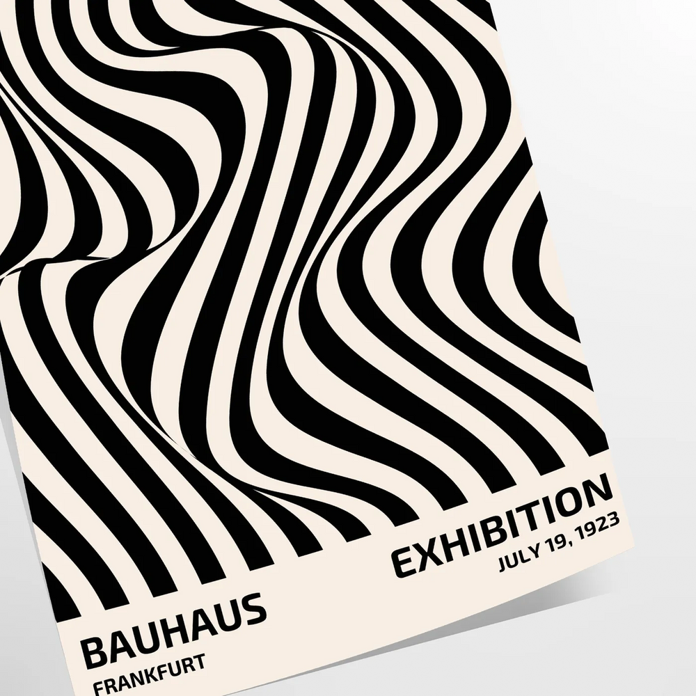 Abstract geometric shapes in Bauhaus style with bold primary colors