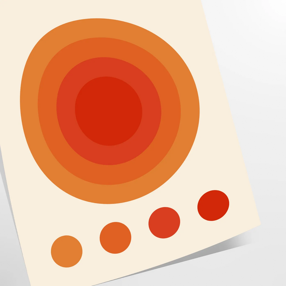 Abstract geometric shapes in Bauhaus style with bold primary colors