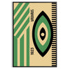 Poster showing minimalist Bauhaus geometric composition in modernist style - in a black frame