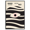 Poster showing geometric abstract Bauhaus composition with bold shapes - in a black frame