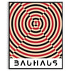 Poster con composizione geometrica astratta Bauhaus in stile minimalista - in una cornice nera