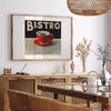 A minimalist bistro kitchen scene with black and gray tones - in a Parisian living room with a sofa and a fig plant