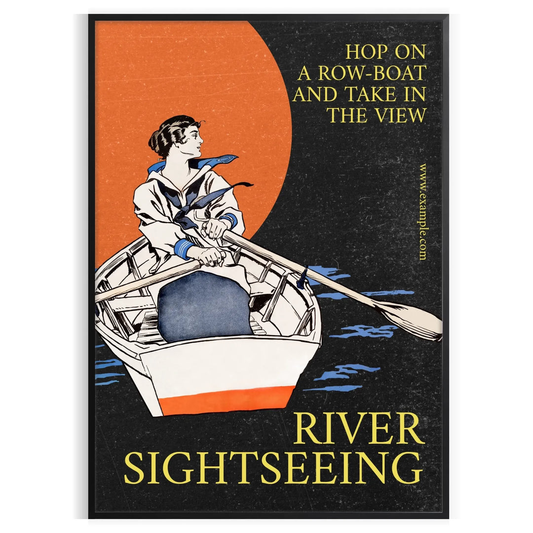 A serene boat sailing on calm waters, with gray and black tones.