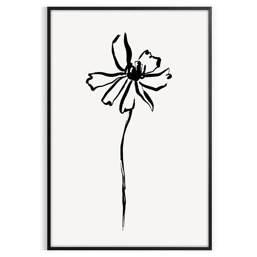 Abstract composition with gray and black tones in a bohemian style