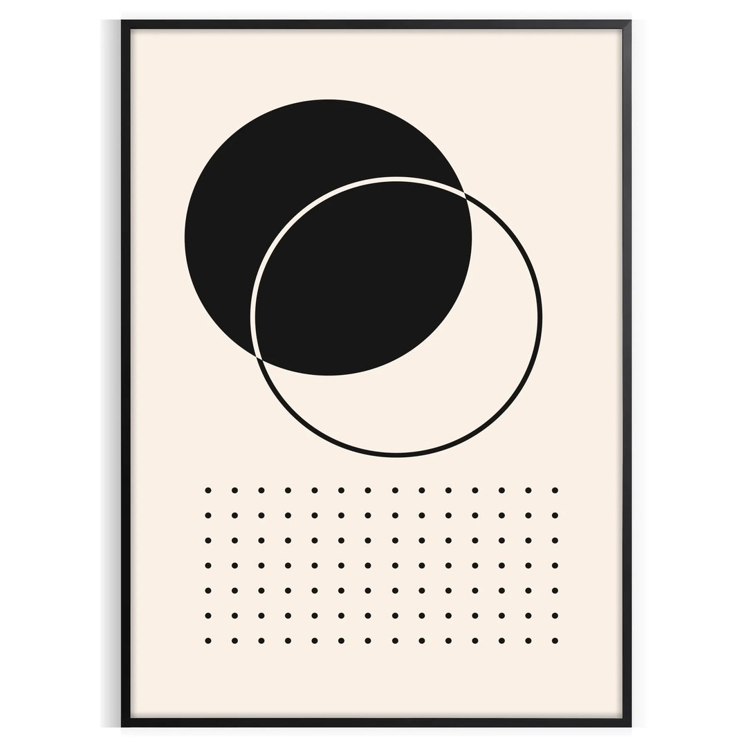 Abstract bohemian art with earthy tones and flowing shapes