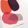 Colorful abstract shapes and patterns in a boho style