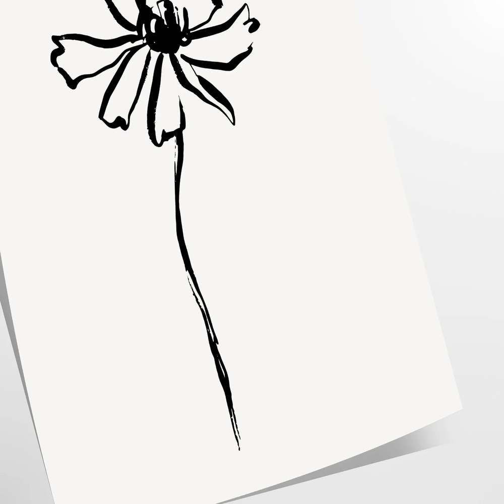 Abstract composition with gray and black tones in a bohemian style