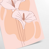Abstract bohemian design with earthy tones and fluid shapes