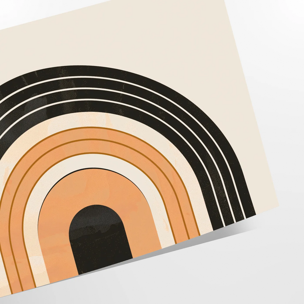 Abstract bohemian art featuring soft earthy tones and fluid shapes