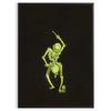 Abstract design featuring bones in black and green hues - in a black frame
