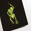 Abstract design featuring bones in black and green hues - as a rolled, unframed print