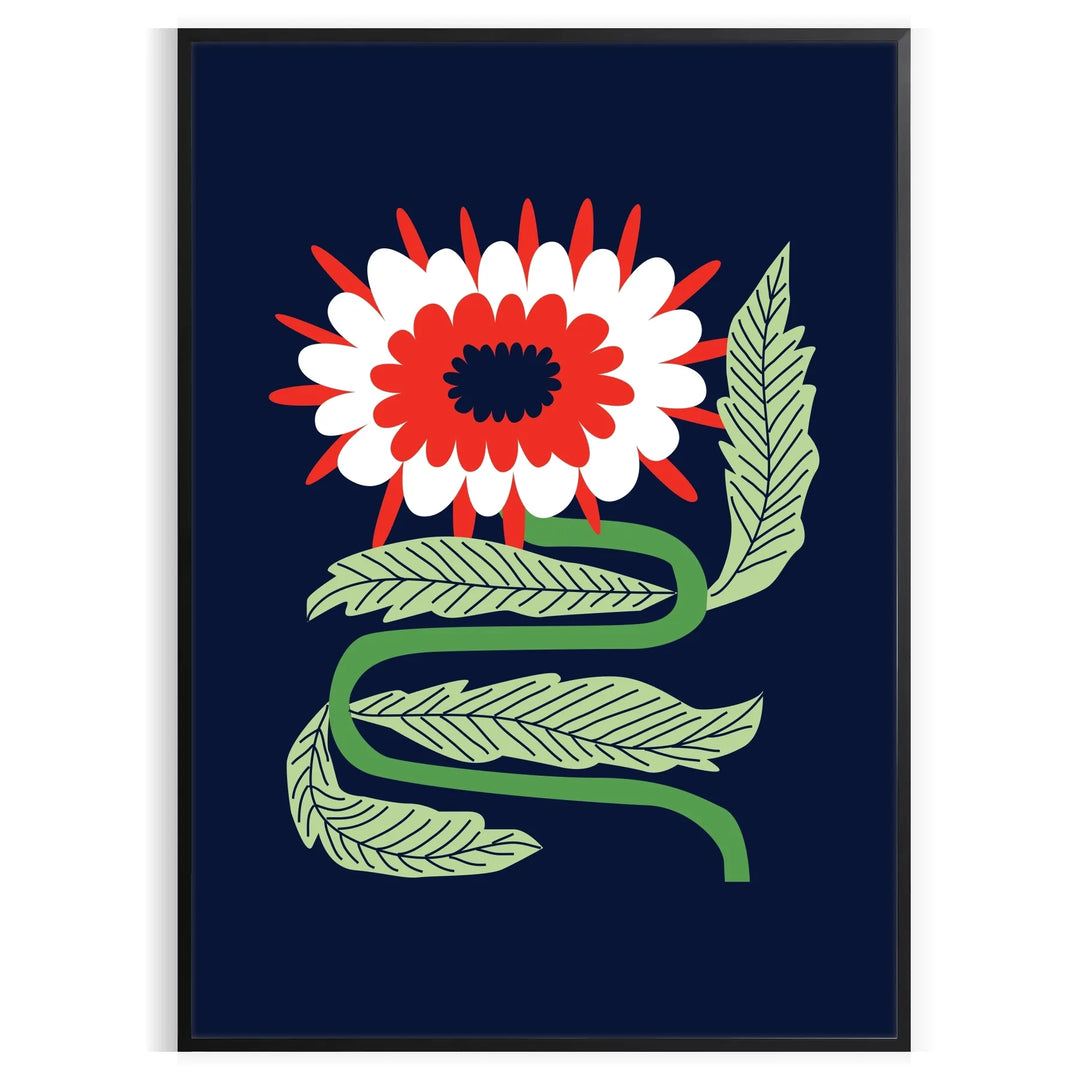 Vintage botanical illustration featuring green leaves on a black background