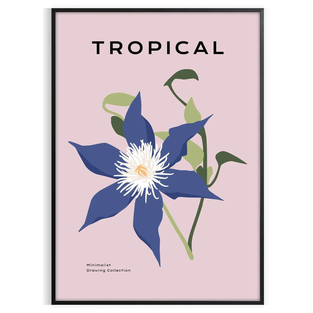Botanical illustration featuring orange and gray plants on a textured background