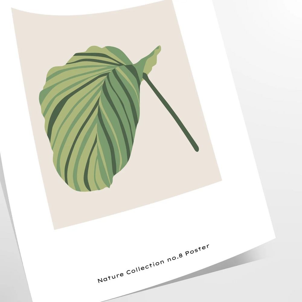 Vintage botanical illustration featuring green leaves and blue flowers