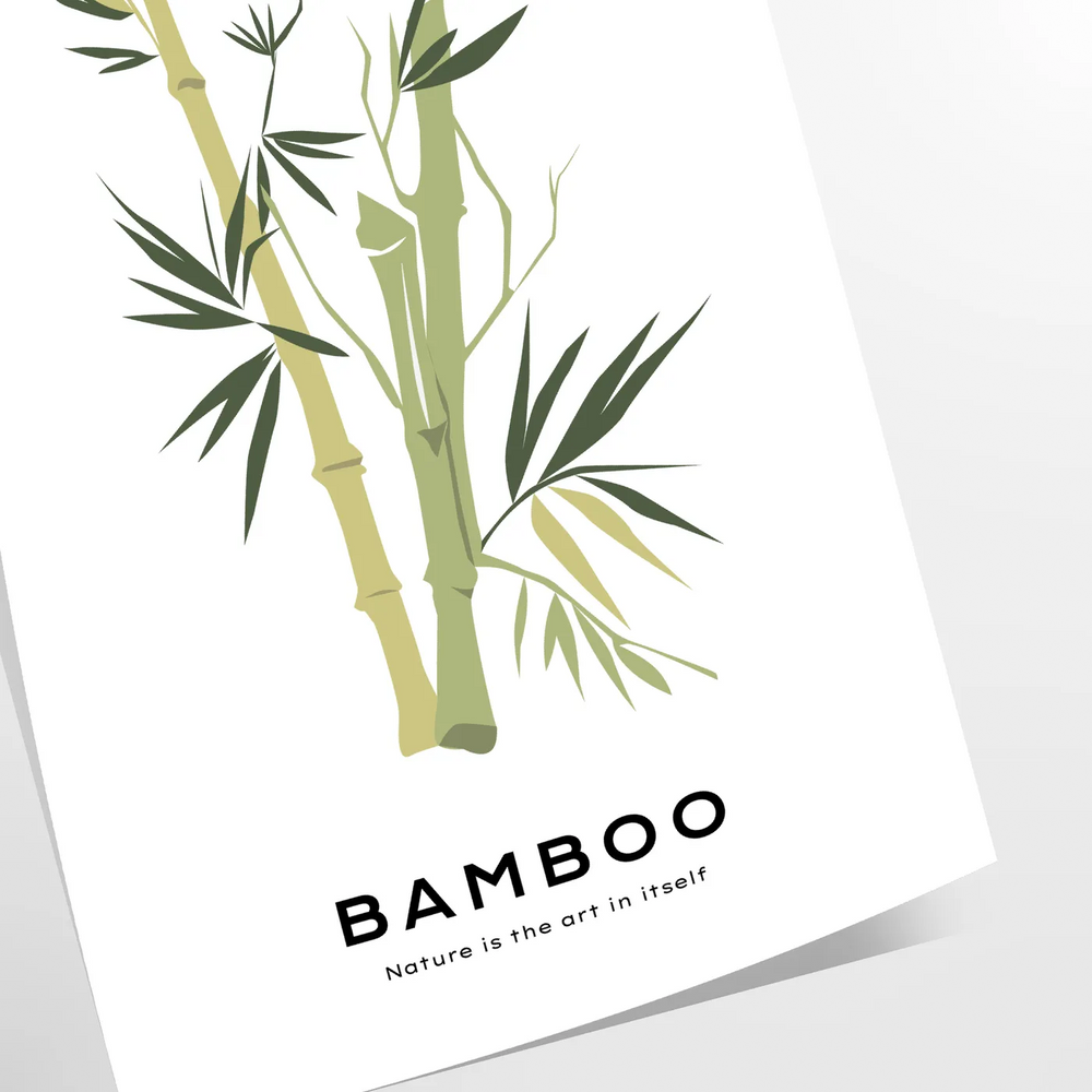 Vintage botanical illustration featuring green leaves and delicate flowers