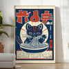 playful cats cooking ramen in a colorful kitchen setting - in a bright minimalist room with a plant and an armchair