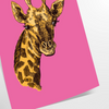 Cheetah in a natural setting with green and black tones - as a rolled, unframed print