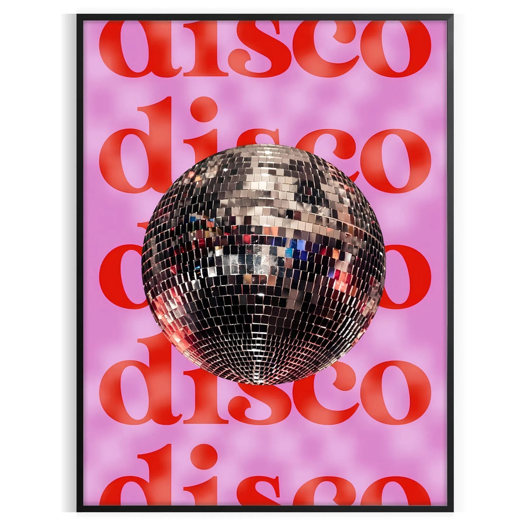 Arte abstrata temática de disco com ricos tons de preto e marrom - numa moldura preta