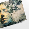 Abstract composition with black and green hues, showcasing experimental creativity - as a rolled, unframed print