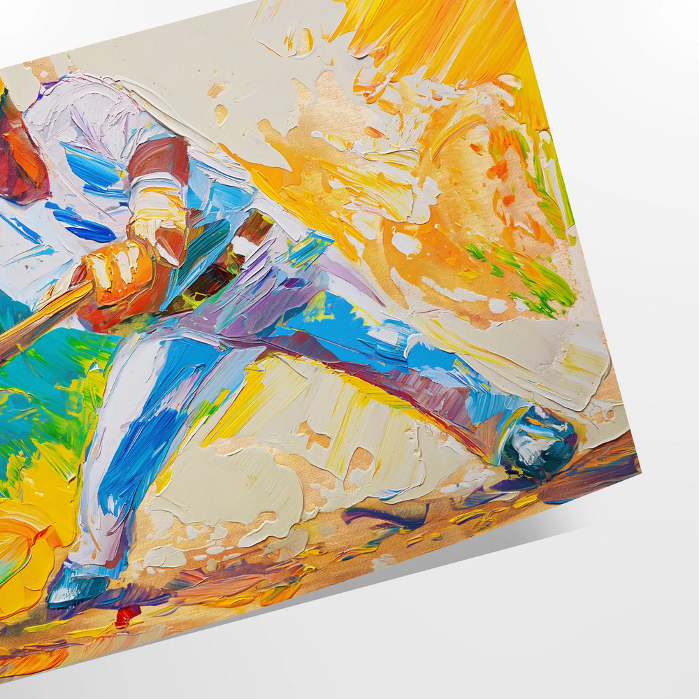 Abstract expressionism with swirling orange and blue colors
