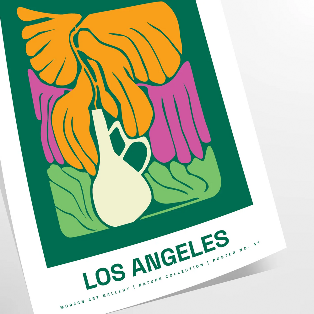 Botanical illustration featuring a variety of flowers in green and red tones