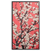 floral garden scene with black and orange tones - in a black frame
