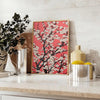 floral garden scene with black and orange tones - styled on a counter with eucalyptus and a bowl of lemons