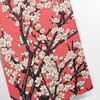floral garden scene with black and orange tones