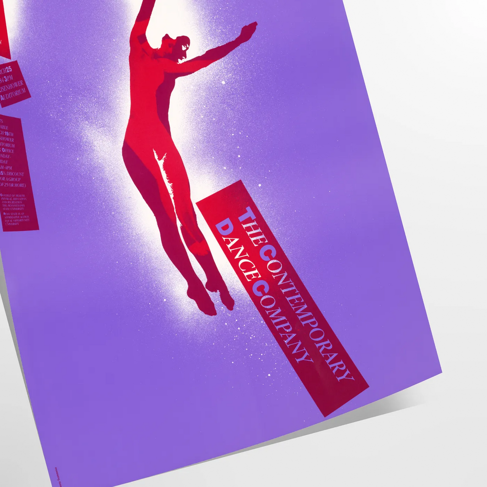 Abstract design with bold purple and red colors in a modern style
