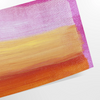 Abstract graphic print featuring green and blue space elements - as a rolled, unframed print