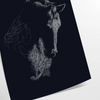 Affiche captivante thème cheval noir vert un effet saisissant espace cadeau unique disponible - en tirage roulé, sans cadre