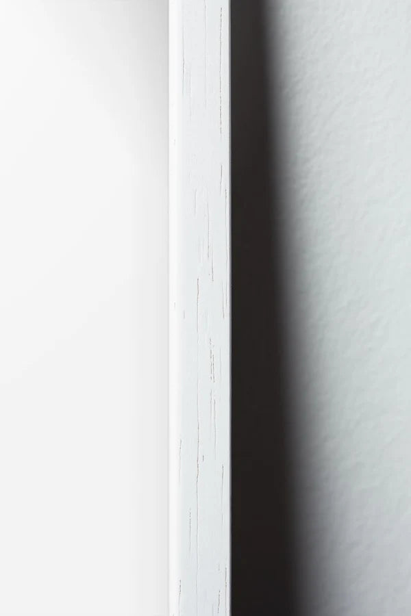 A minimalist white frame surrounding a serene abstract composition in soft pastel colors