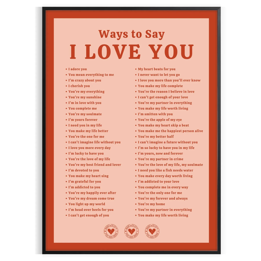 Abstract design featuring the phrase 'I Love You' in soft gray and brown tones