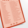 Abstract design featuring the phrase 'I Love You' in soft gray and brown tones - as a rolled, unframed print